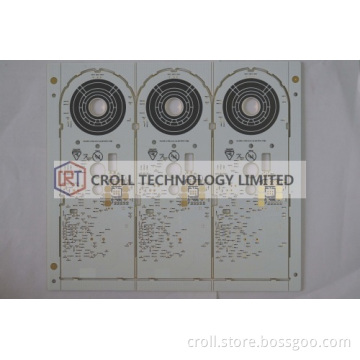 4l Pcb White Solder Mask Immersion Gold+carbon